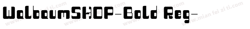 WalbaumSHOP-Bold Reg字体转换